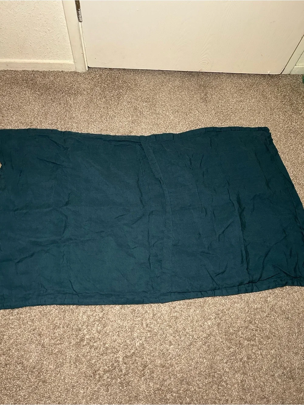 CB2 Solid Linen Dark Teal King Sham Pillow Cover Bedding Home‎ Comfort Casual
